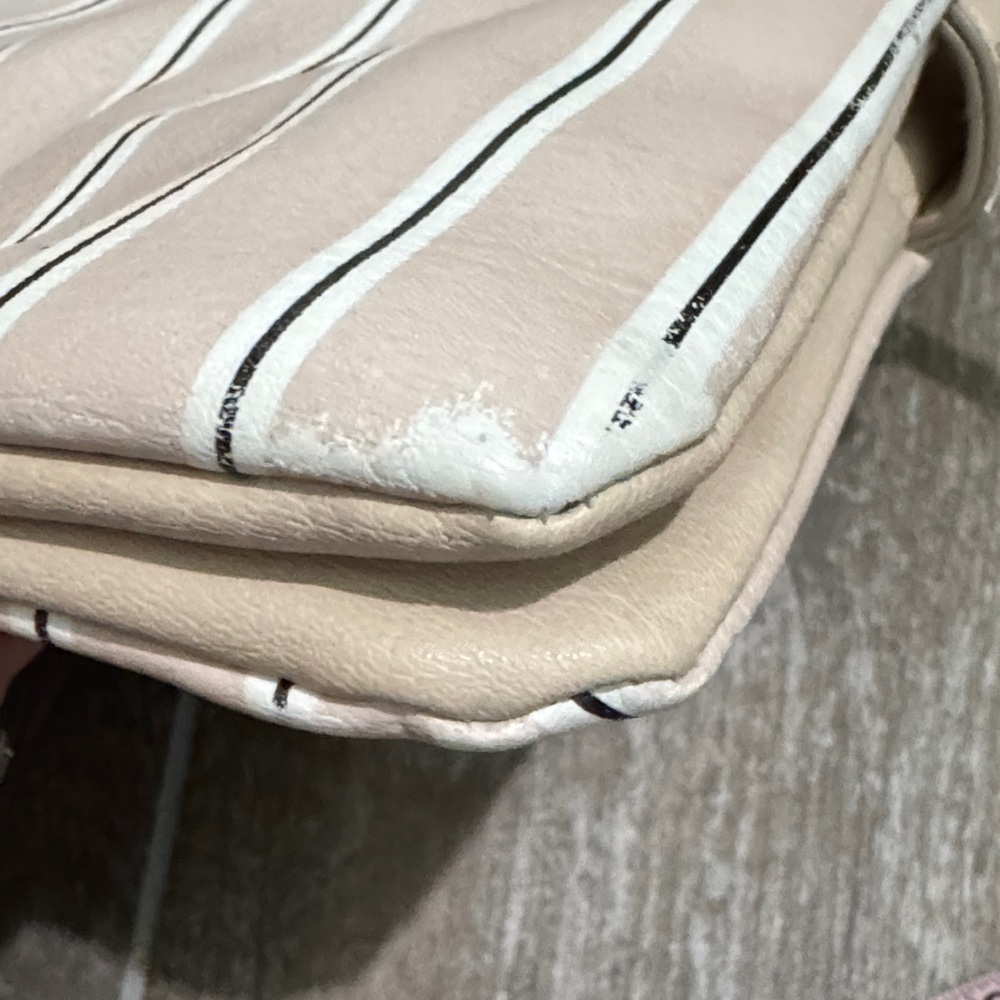 Striped Cream Crossbody Bag - Picture 11 of 16